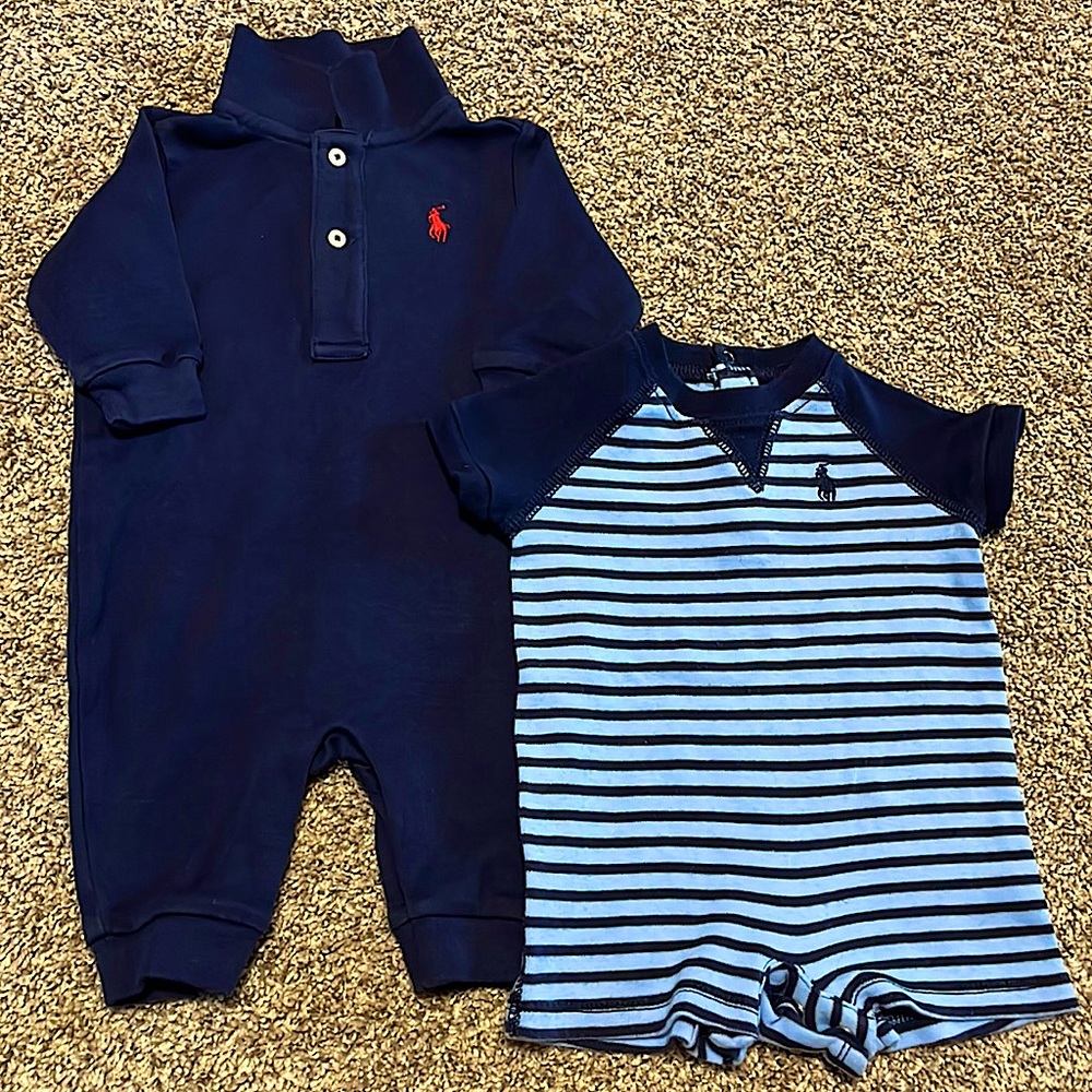 2 Ralph Lauren Onesies - Baby boy
